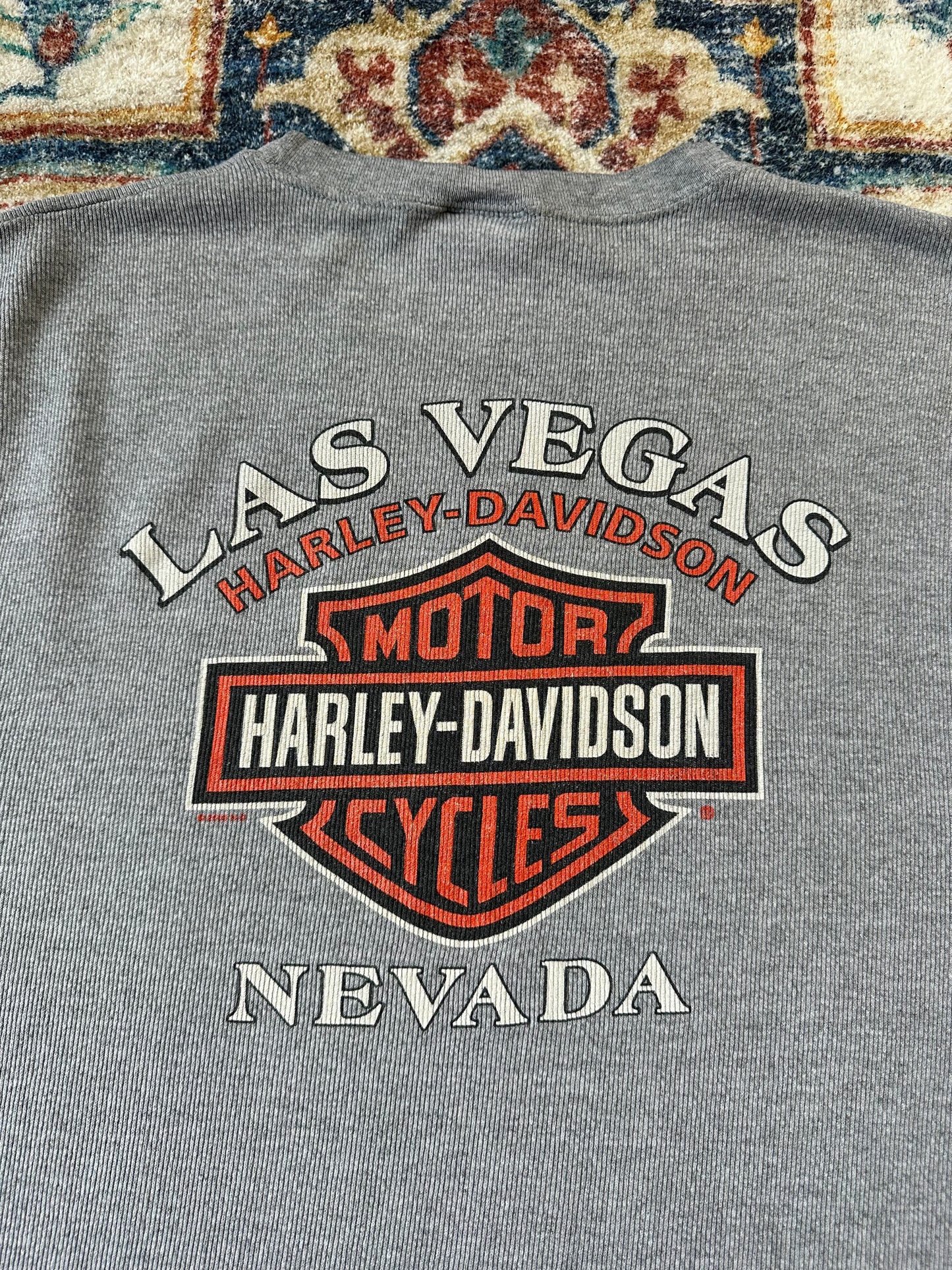 00s Harley Davidson Las Vegas Thermal Sleeveless Top - L