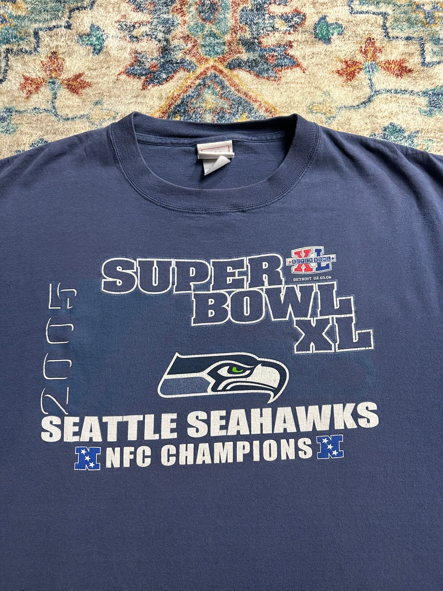 00s NFL Seattle Seahawks Super Bowl T-shirt - XXL
