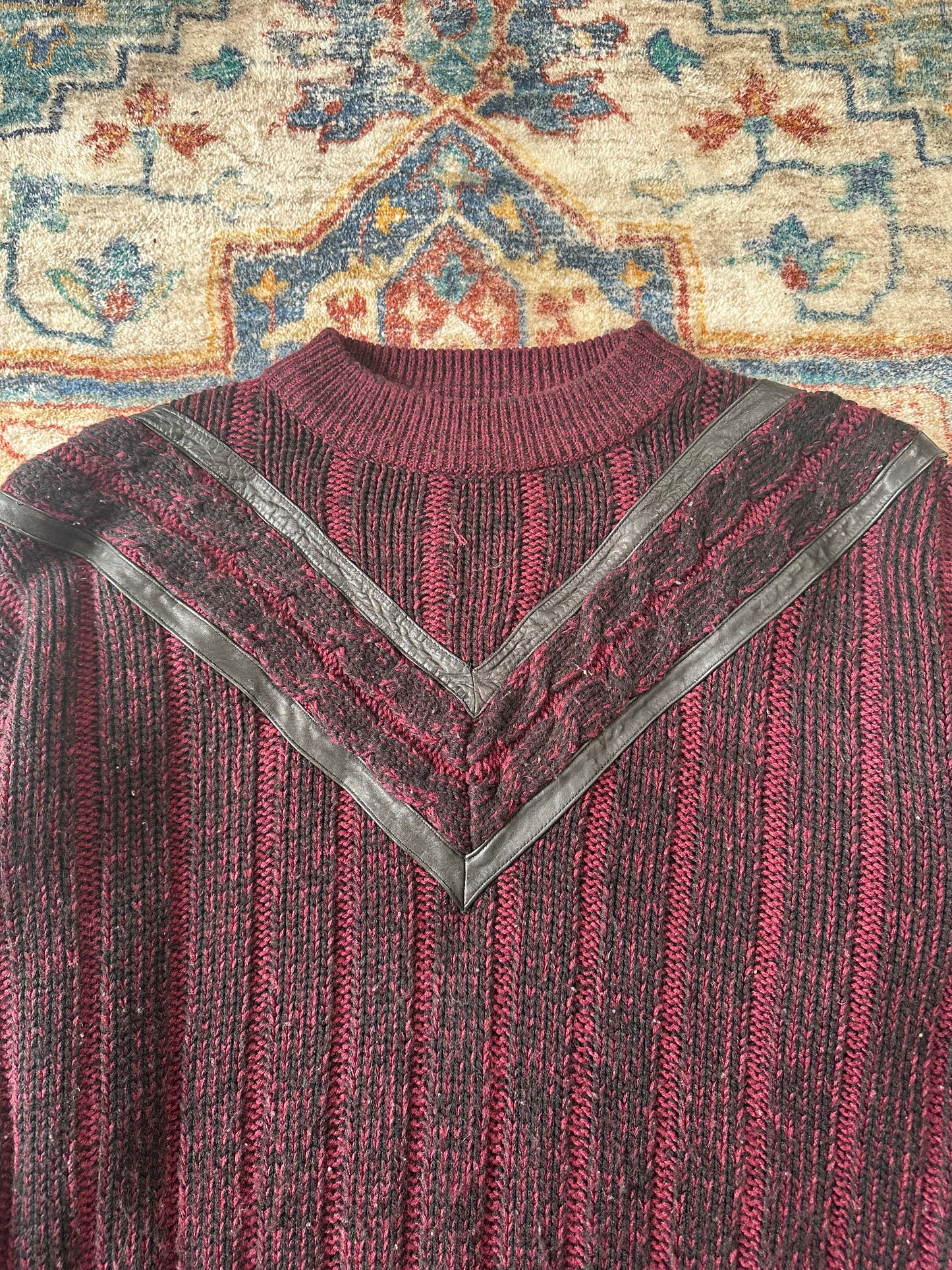 90s Nino Foriero Striped Sweater - M