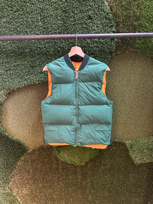 80s Reversible Puffer Vest - M