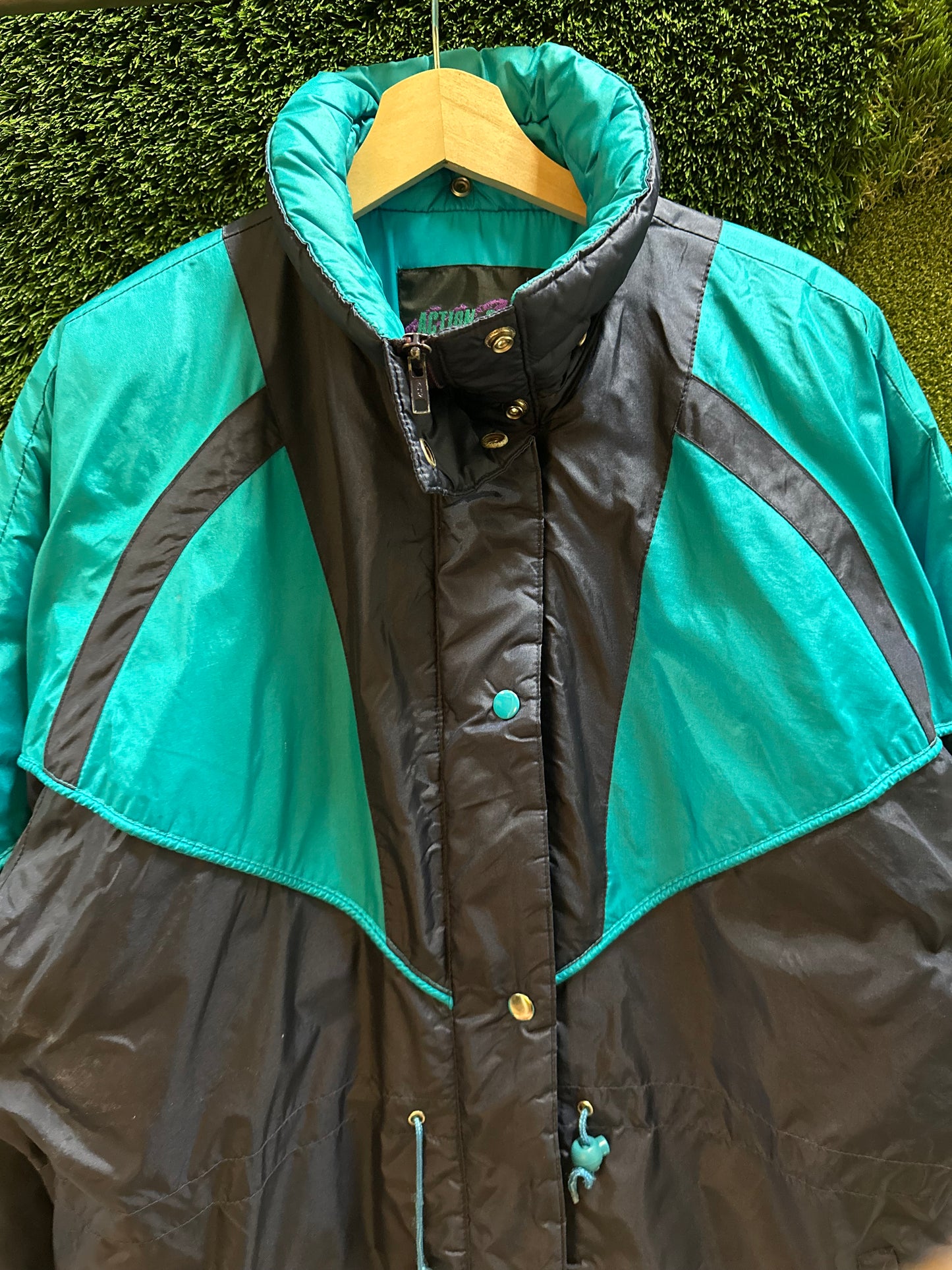 80s Action Gem Zip-up Ski Jacket - M