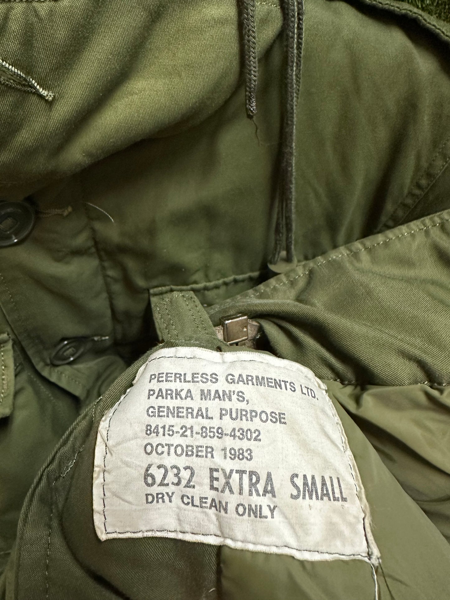 80s Military Parka Jacket - S