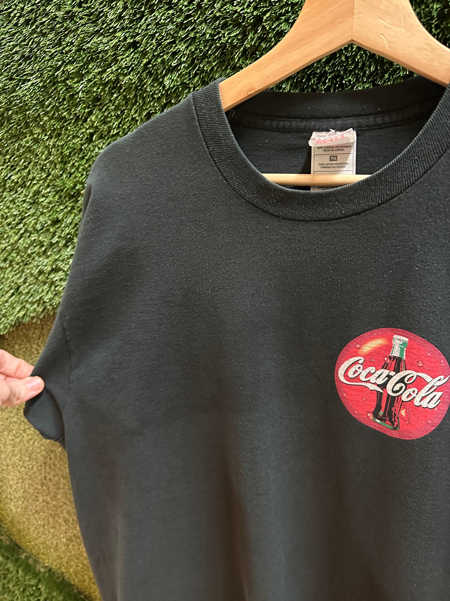 90s Coca-Cola Logo T-shirt - XL