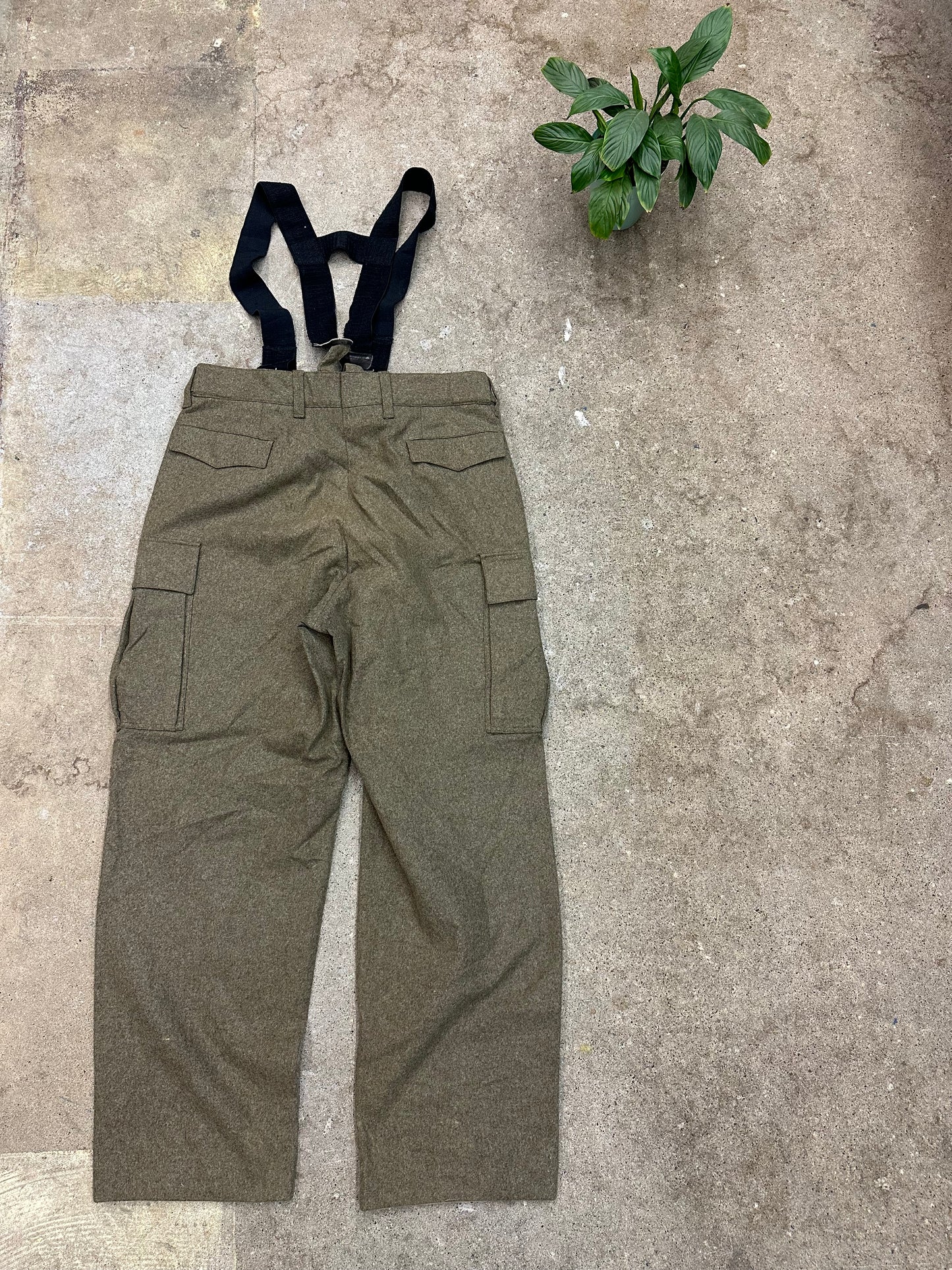 60s German Military Bulag München Wool Pants - 38