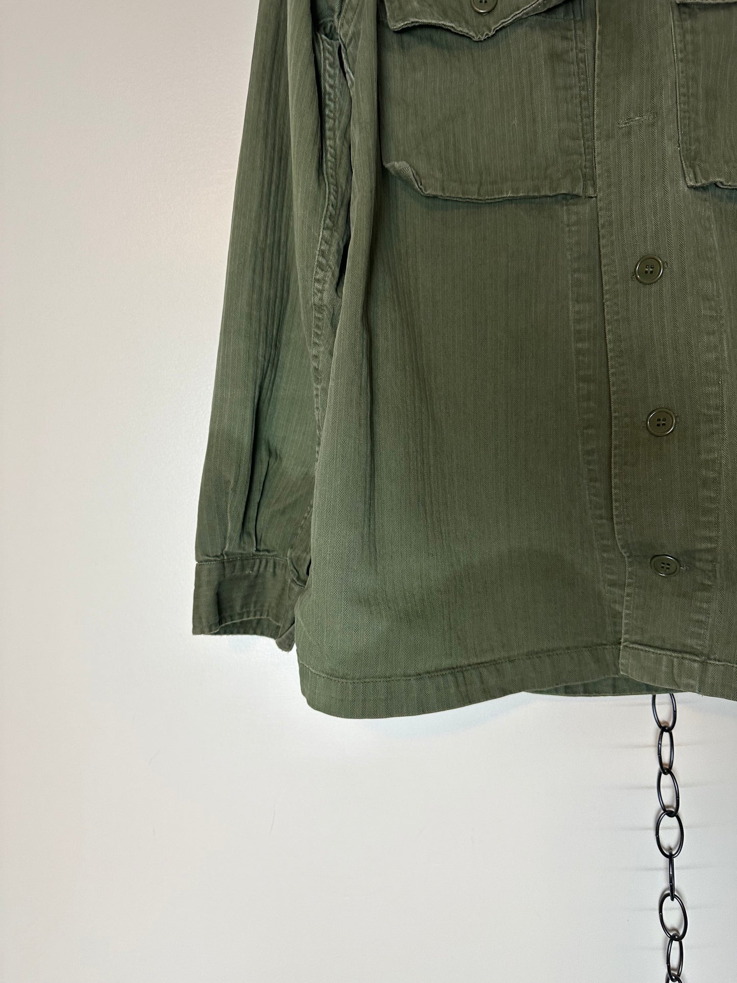 70s PVBA Monetex Belgian Military Button-up - L