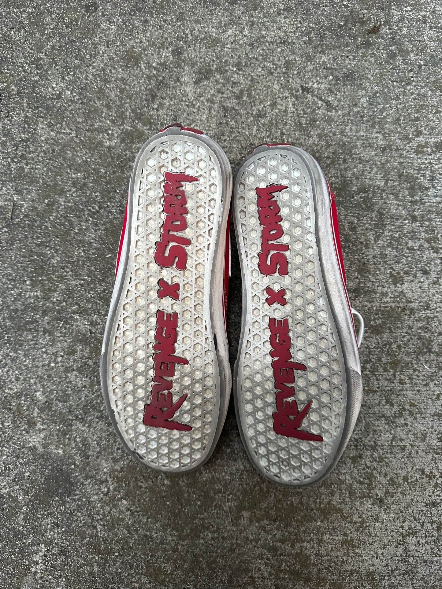 Revenge X Storm Red Low Top Shoes - 9