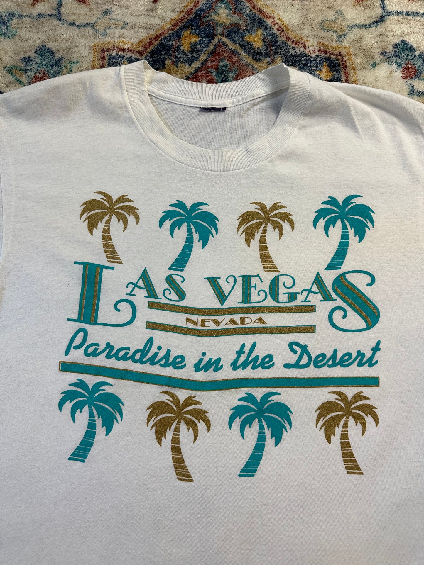 80s Las Vegas Palm Trees T-shirt - L
