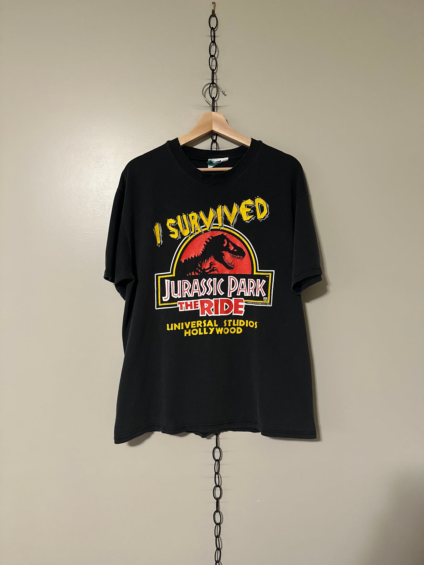 90s Jurassic Park The Ride T-shirt - L