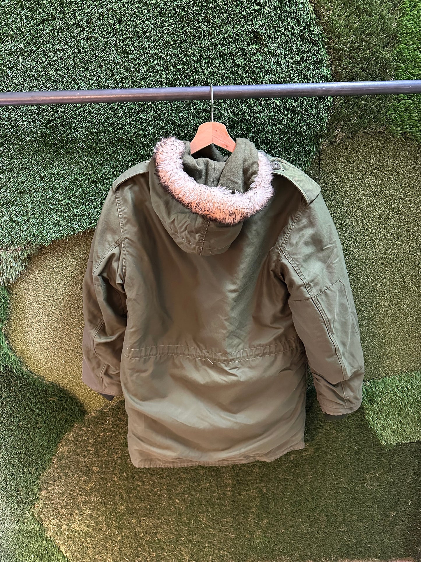 80s Military Parka Jacket - S