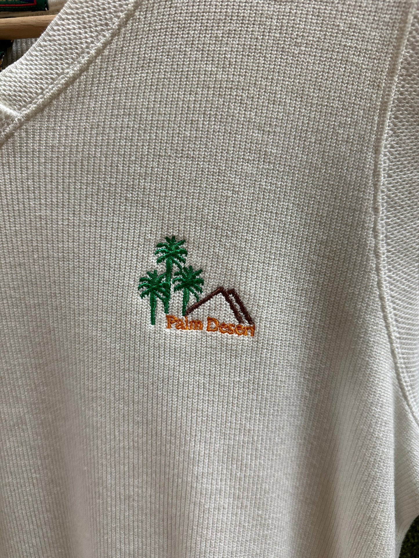 90s Palm Dessert Sweater Vest - XL