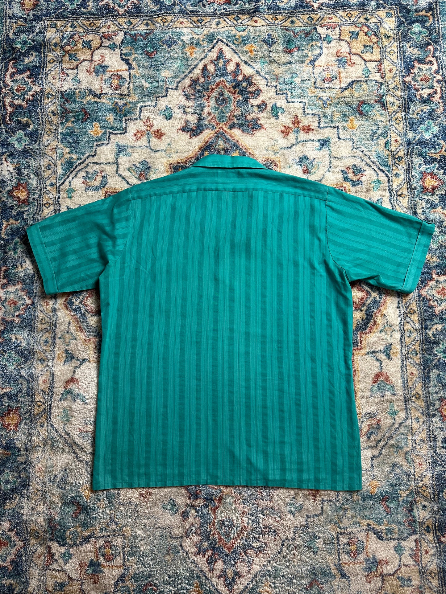 90s Eaton Striped Button-up Shirt - XL