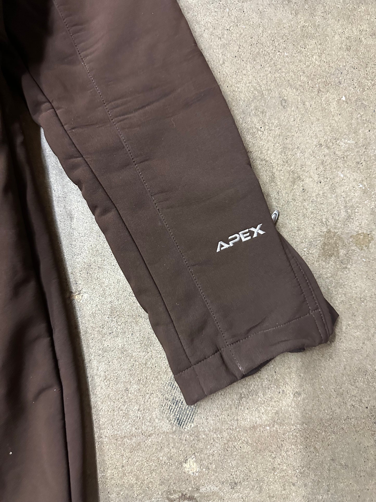 The North Face Mocha Apex Long Jacket W/Belt - S