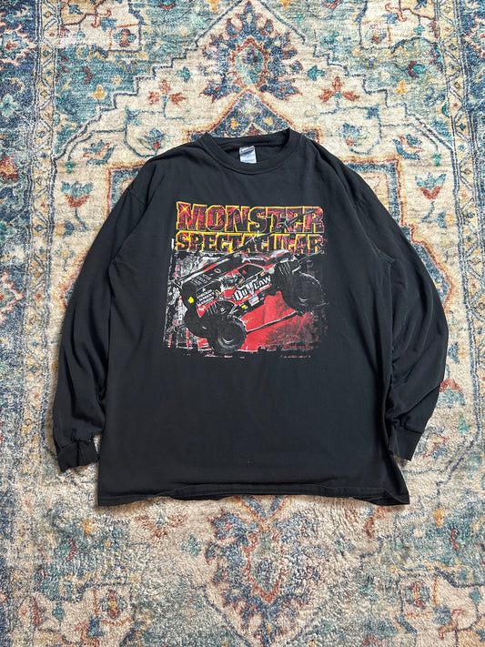 00s Monster Spectacular Outlaw Monster Truck Long Sleeve T-shirt - XL