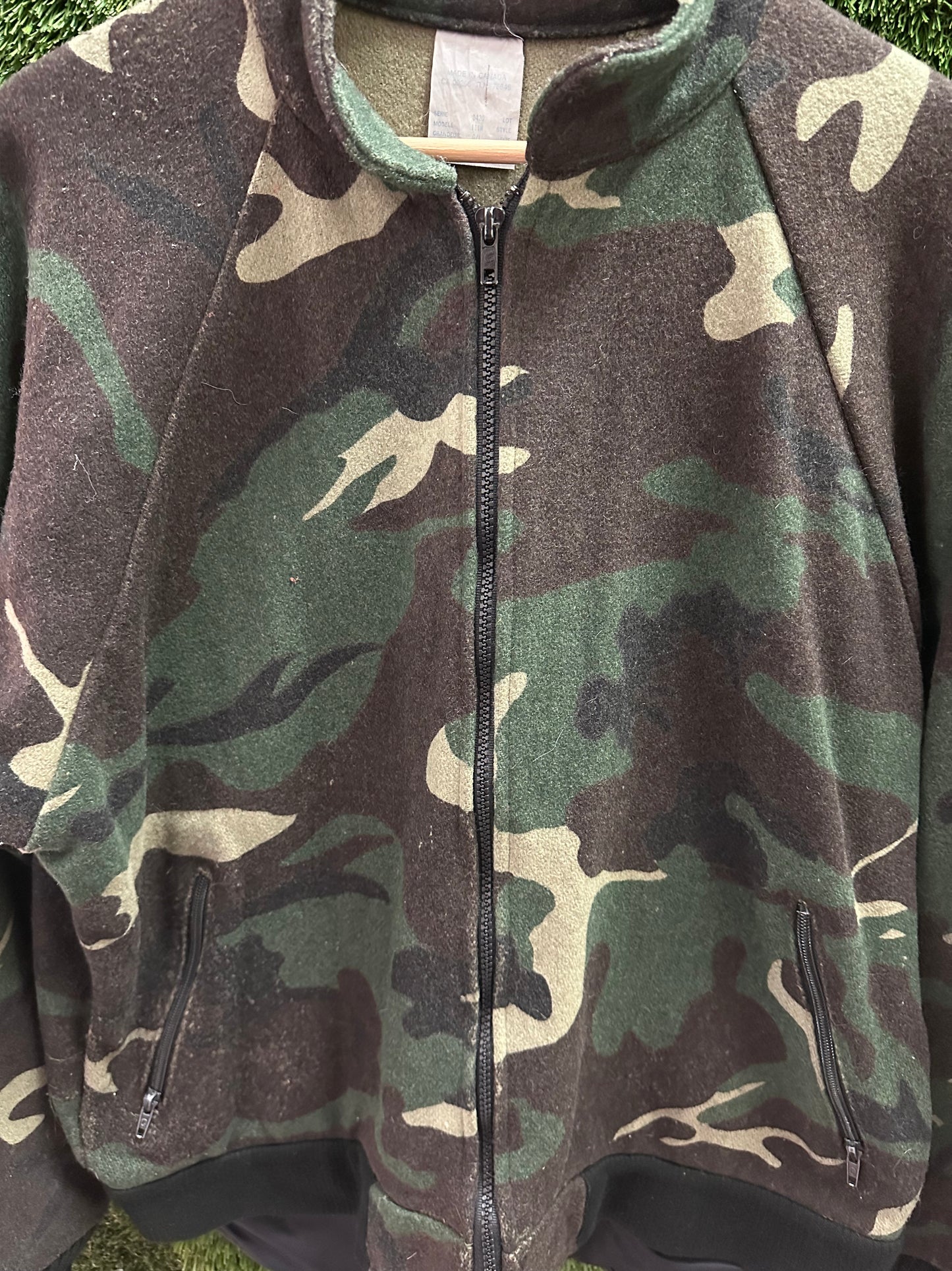 Vintage Codet Camouflage Zip-up Jacket - L