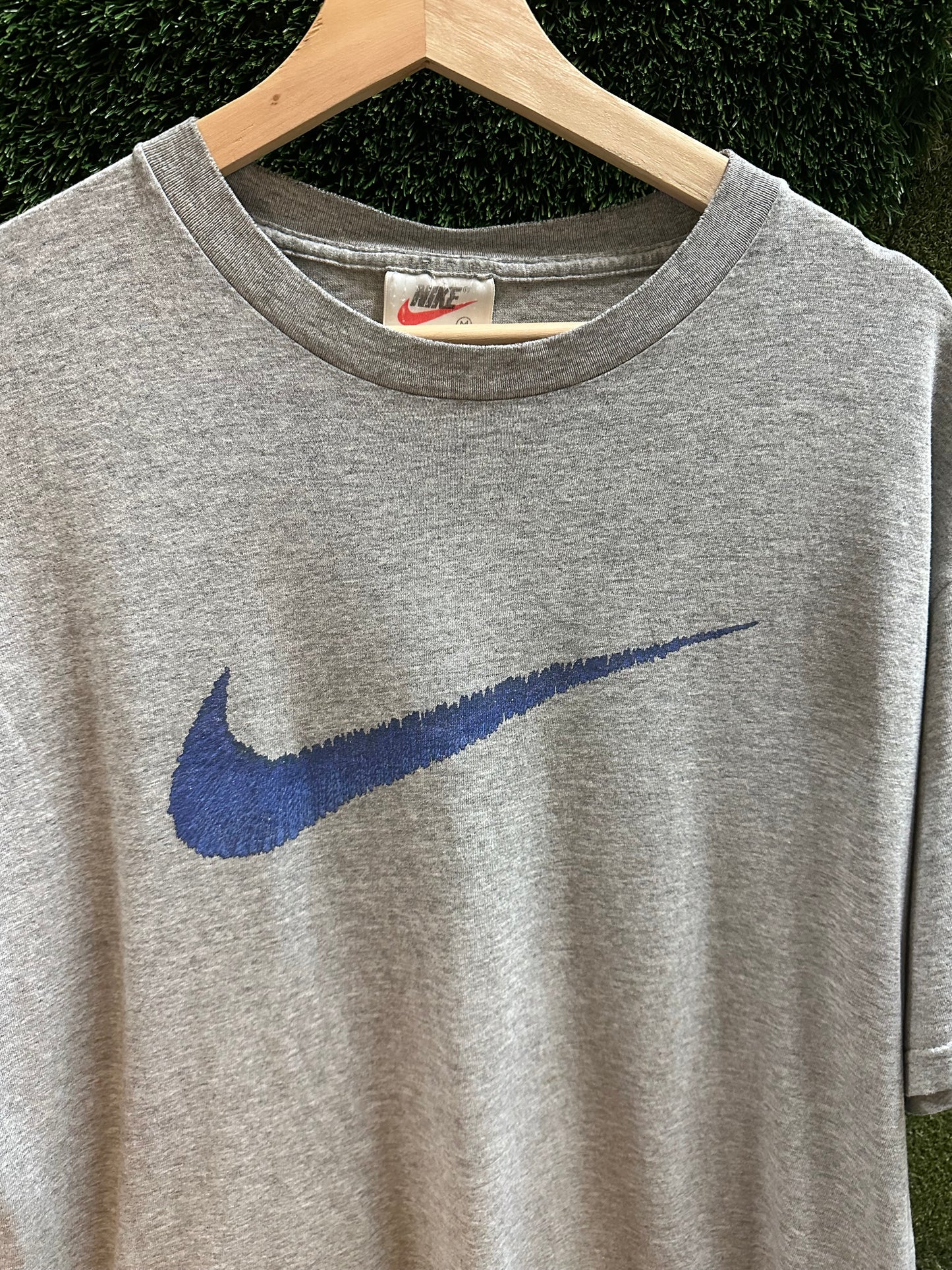 90s Nike Middle Check Logo T-shirt - M