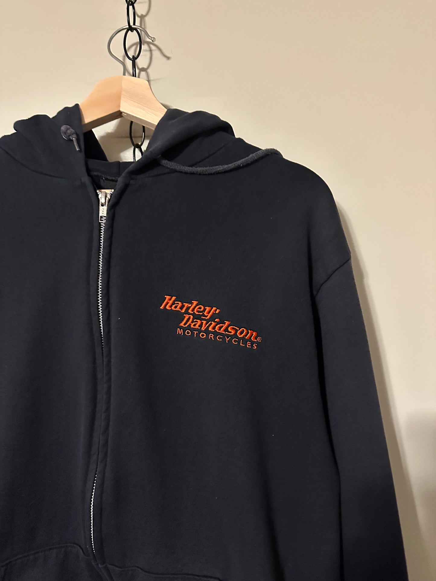 Harley Davidson Zip-up Hoodie - M