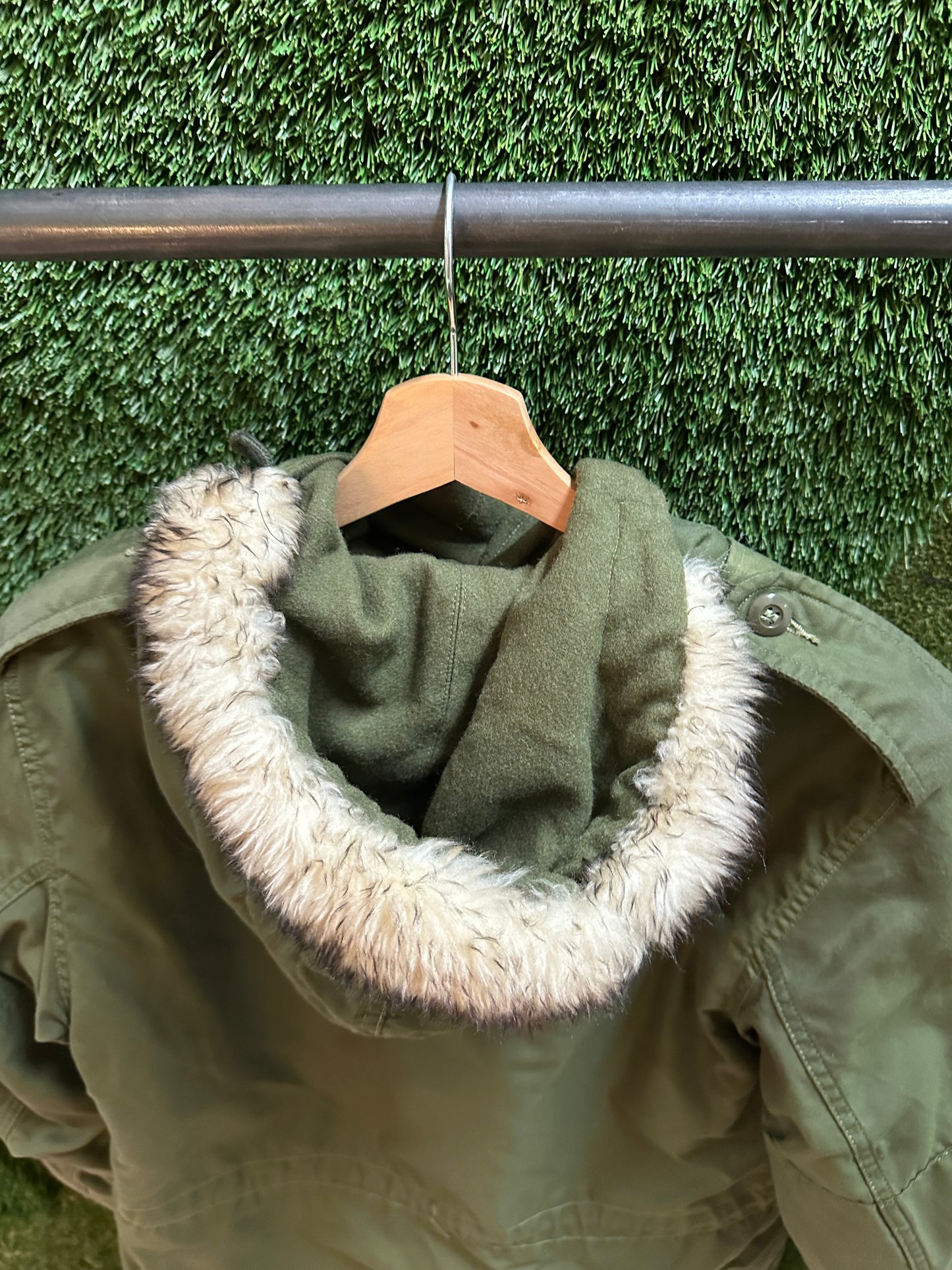 80s Military Parka Jacket - S