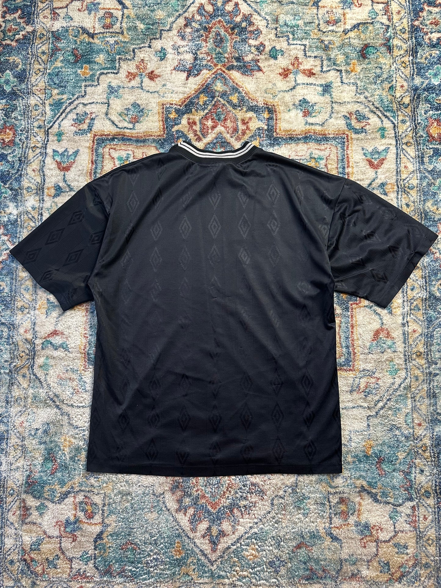 90s Umbro All Over Print Logo Jersey - L