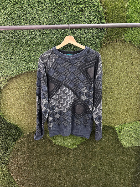 Vintage Cricketeer Abstract Diamond Sweater - M