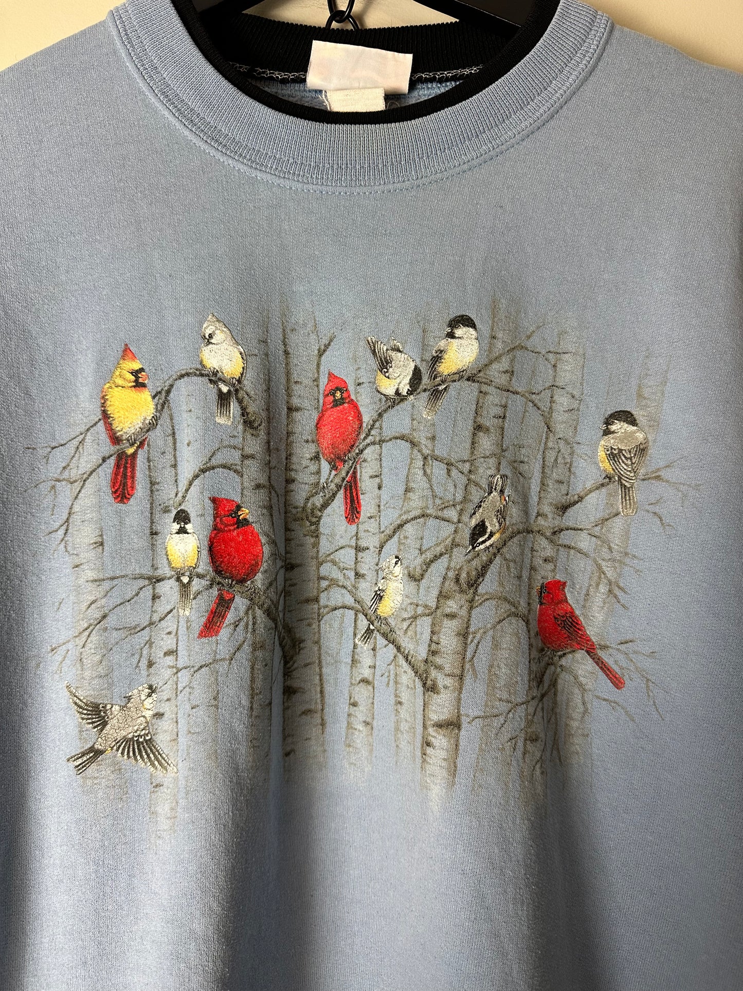 Vintage Birds Animal Crewneck - L