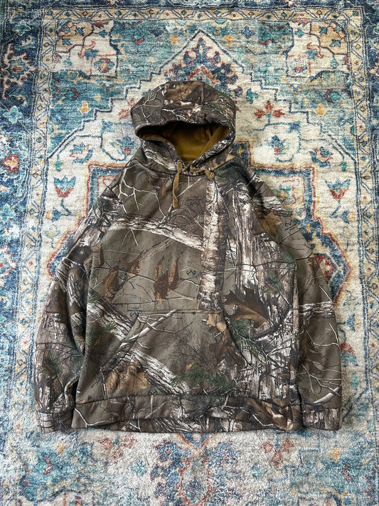 00s Camouflage Pullover Hoodie - M