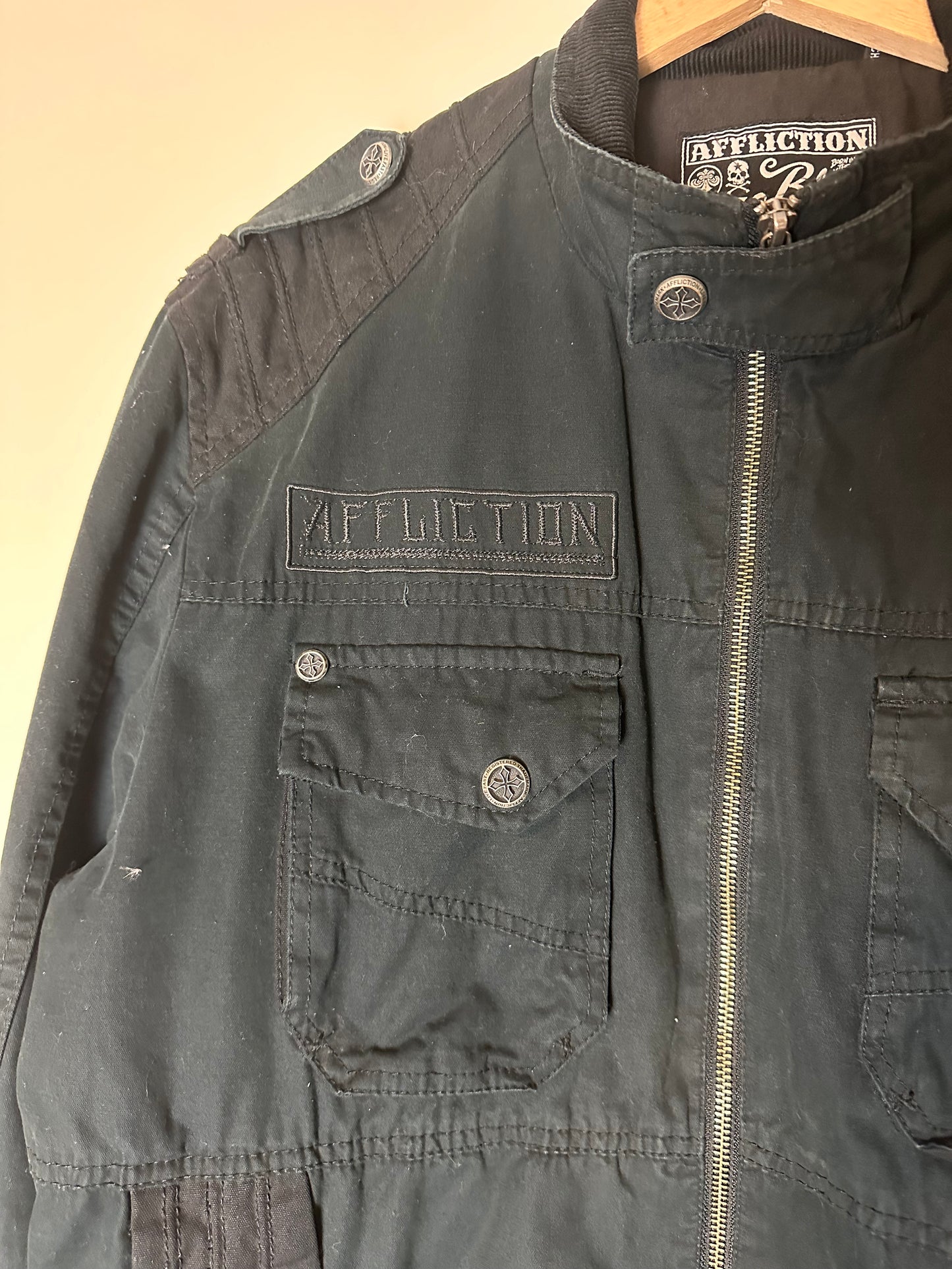 00s Affliction Zip-up Jacket - L