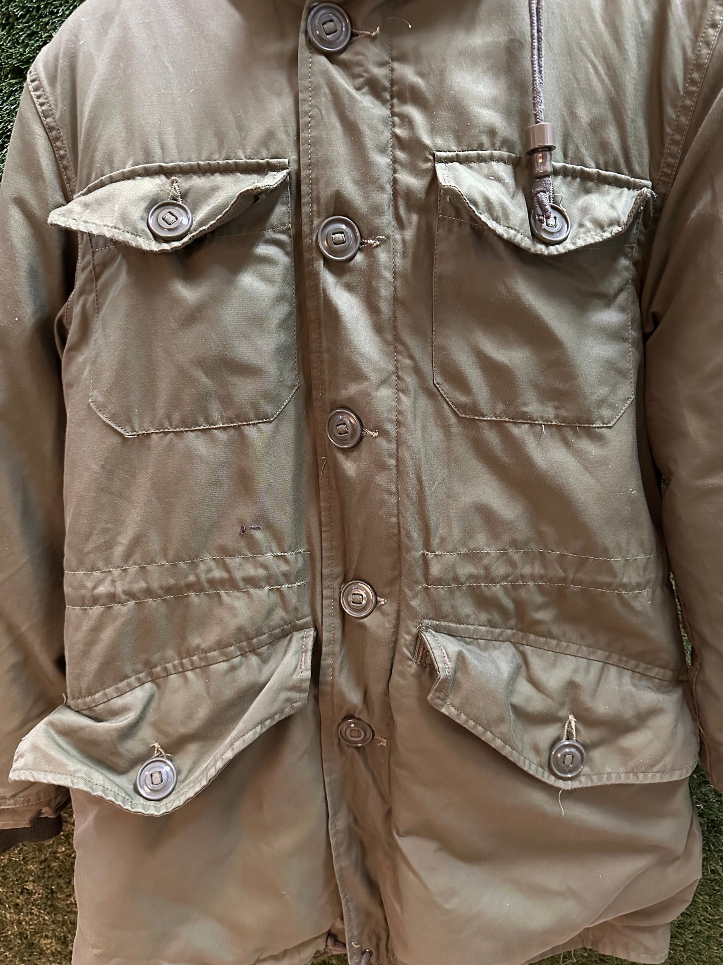 80s Military Parka Jacket - S