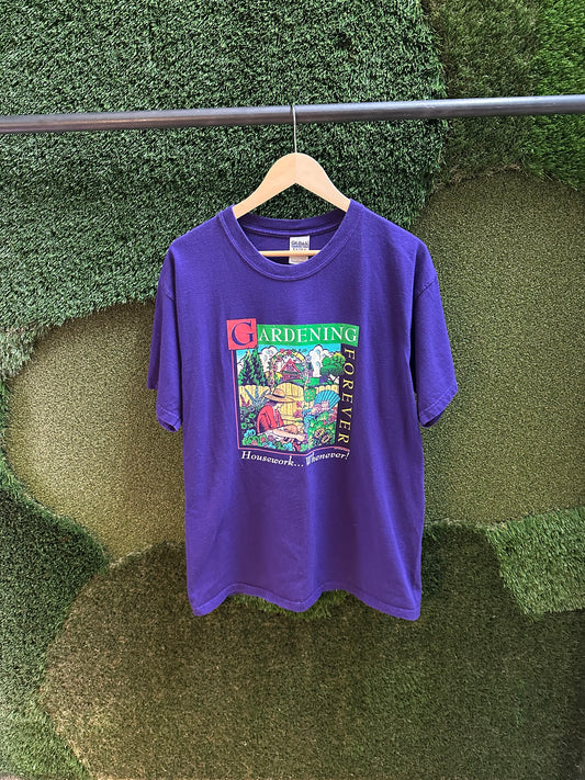 90s Gardening Forever Plants T-shirt - L