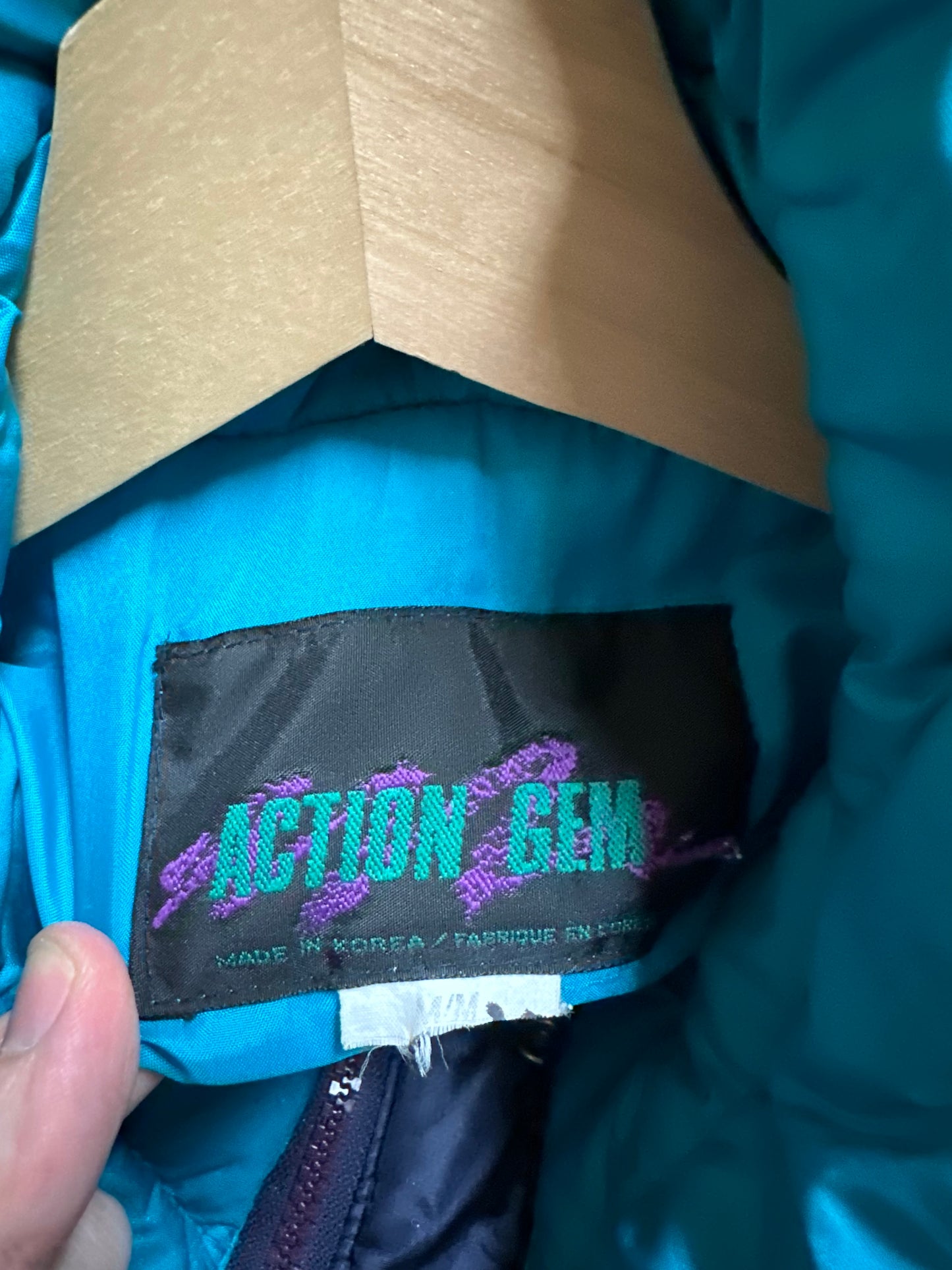 80s Action Gem Zip-up Ski Jacket - M