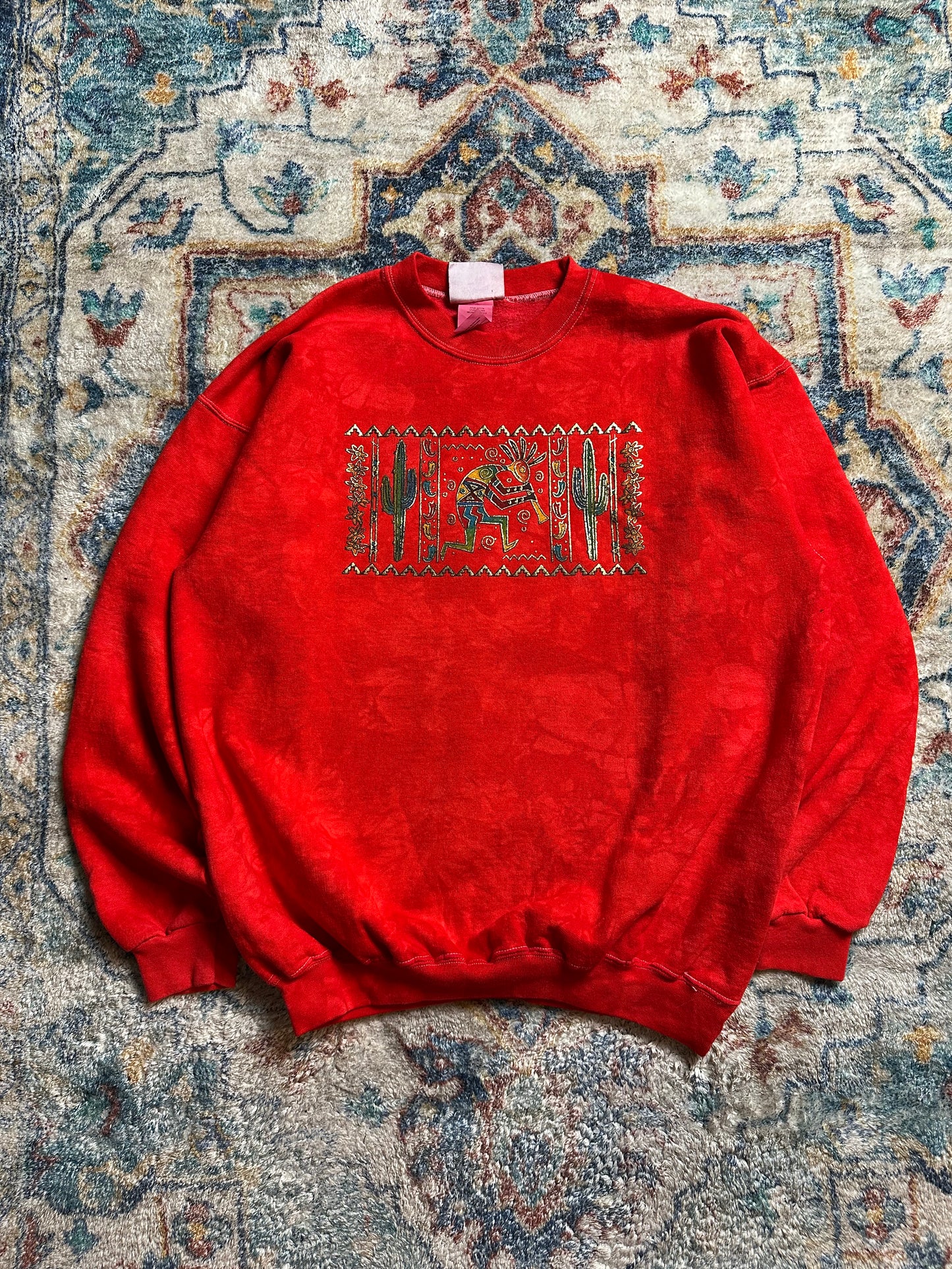 90s Aztec Cactus Crewneck - M