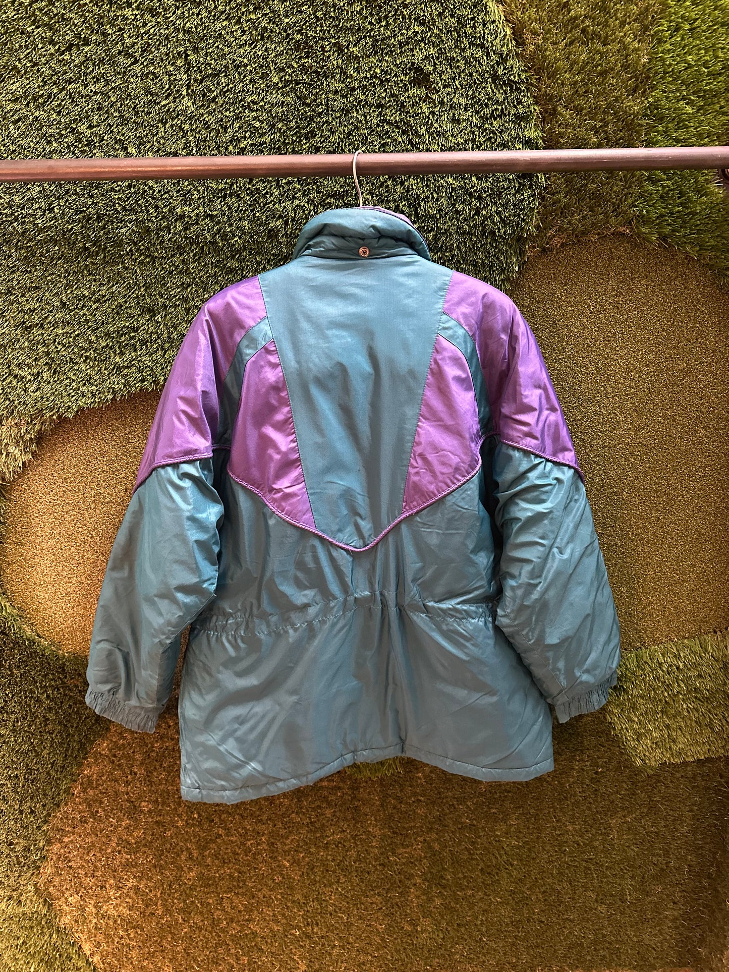 90s Action Gem Zip-up Colour Blocking Ski Jacket - L