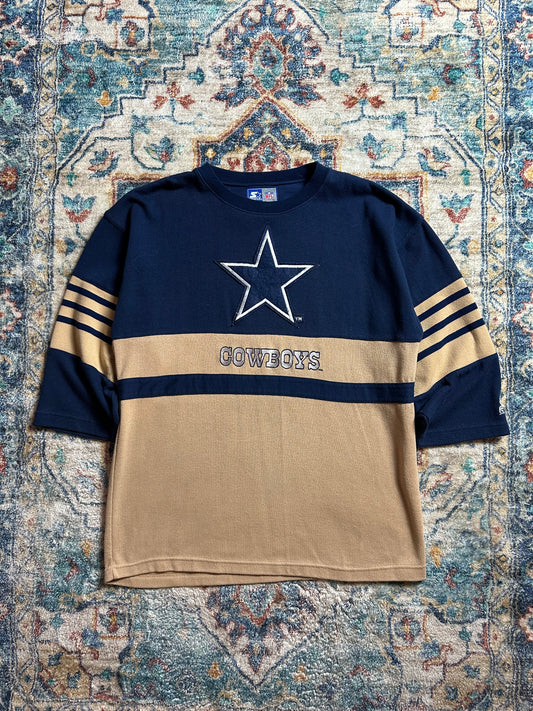 90s Starter Dallas Cowboys 1/2 Sleeve Sweatshirt - XL