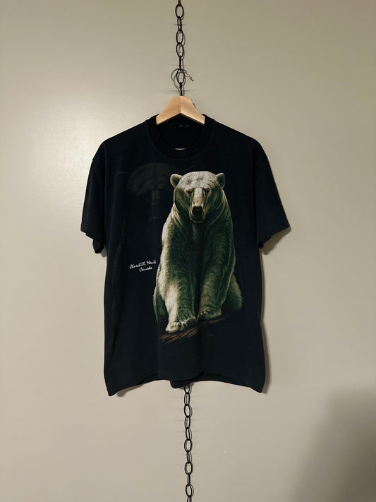 90s Bear Animal T-shirt - L