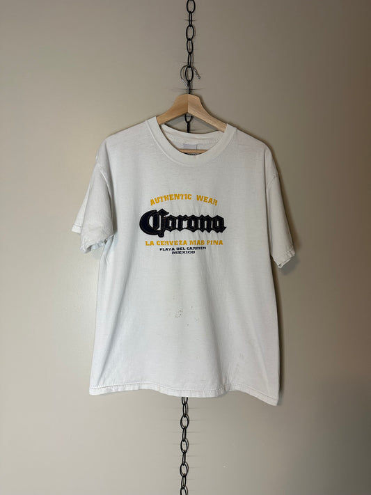 Corona Beer Spellout T-shirt - L