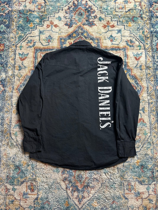 00s Wrangler Jack Daniels Pearl Snap Shirt - L
