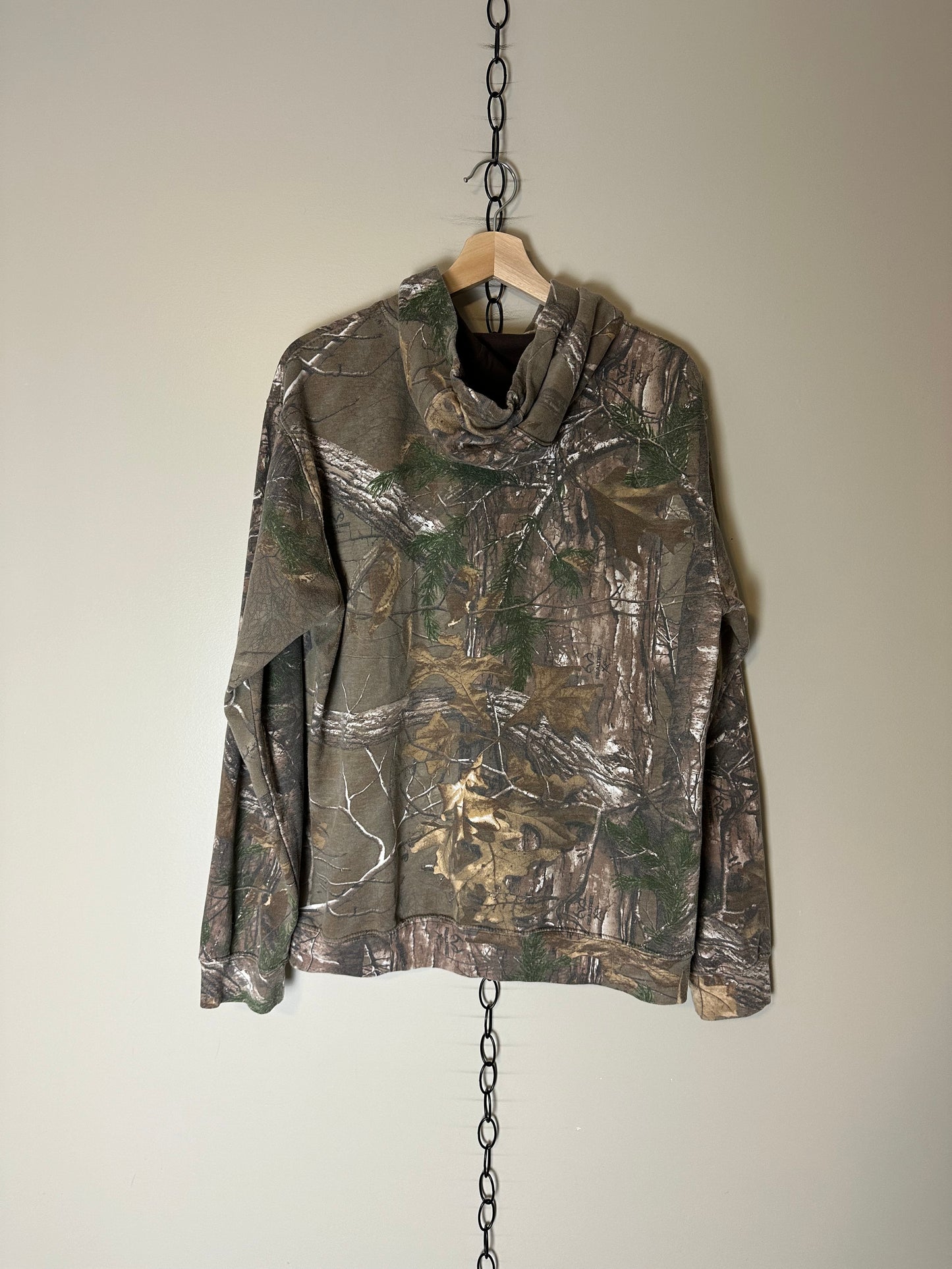 Realtree Logo Camouflage Hoodie - M