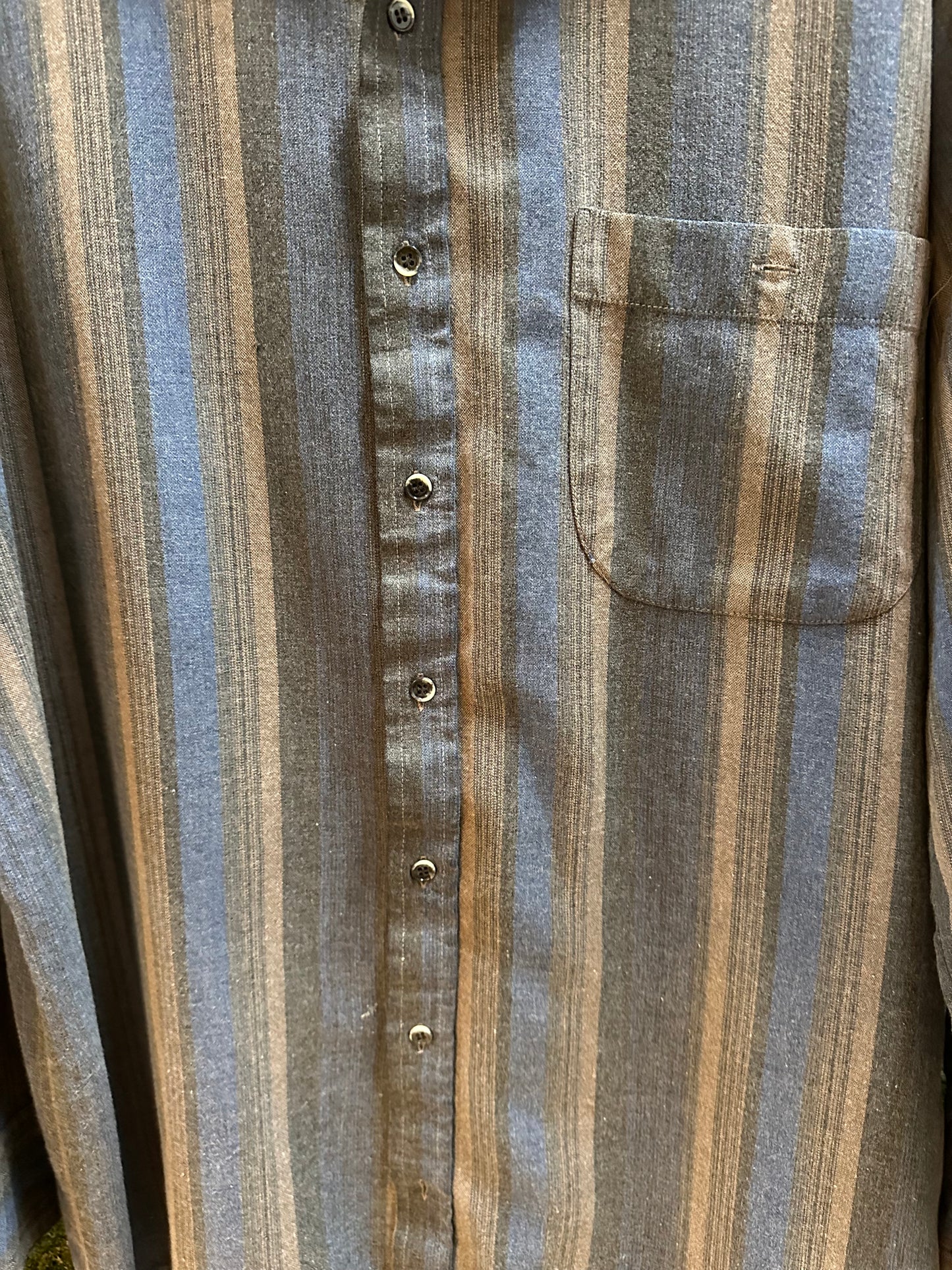 80s Sears Westminster Striped Shirt - L