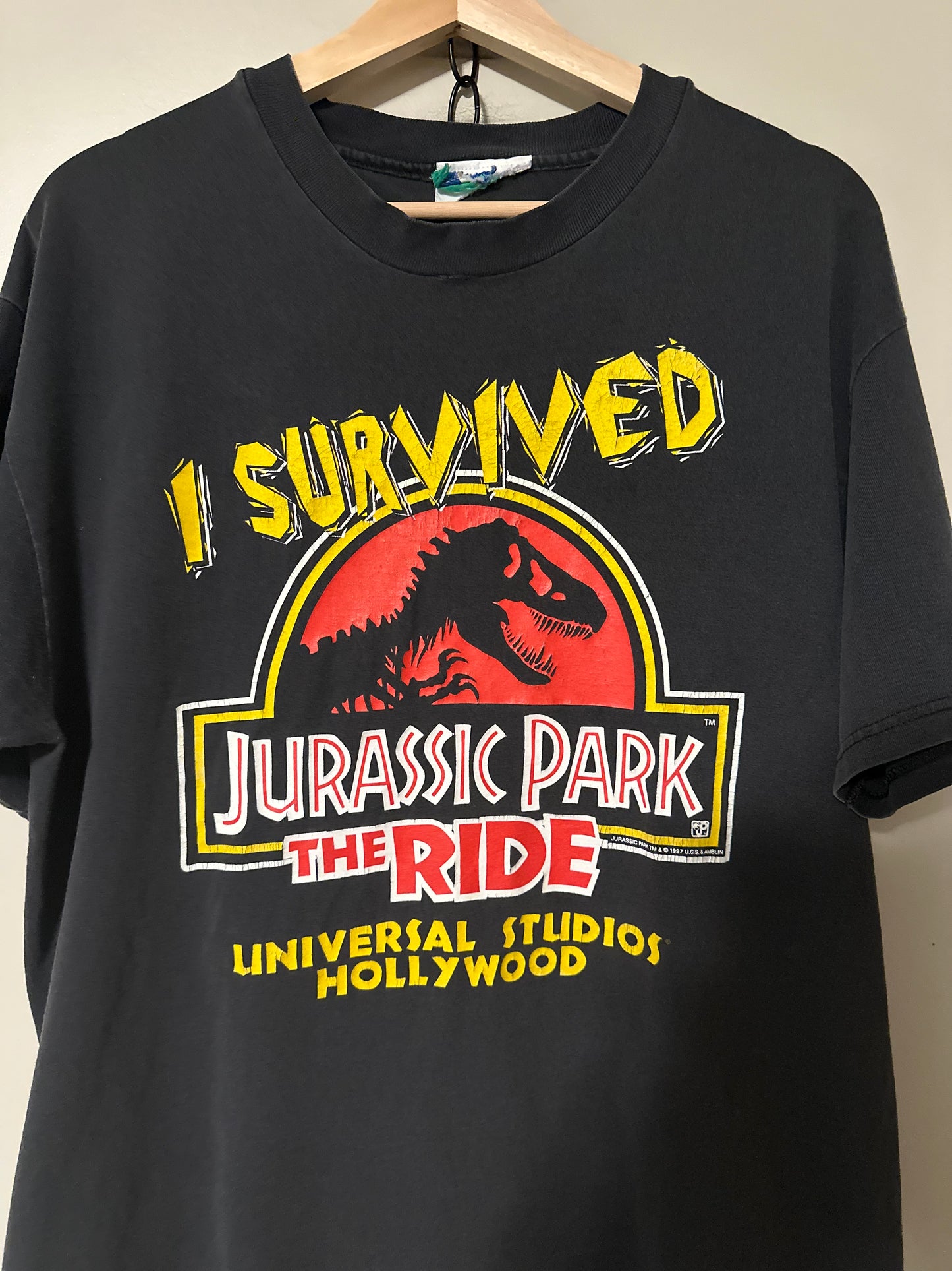 90s Jurassic Park The Ride T-shirt - L