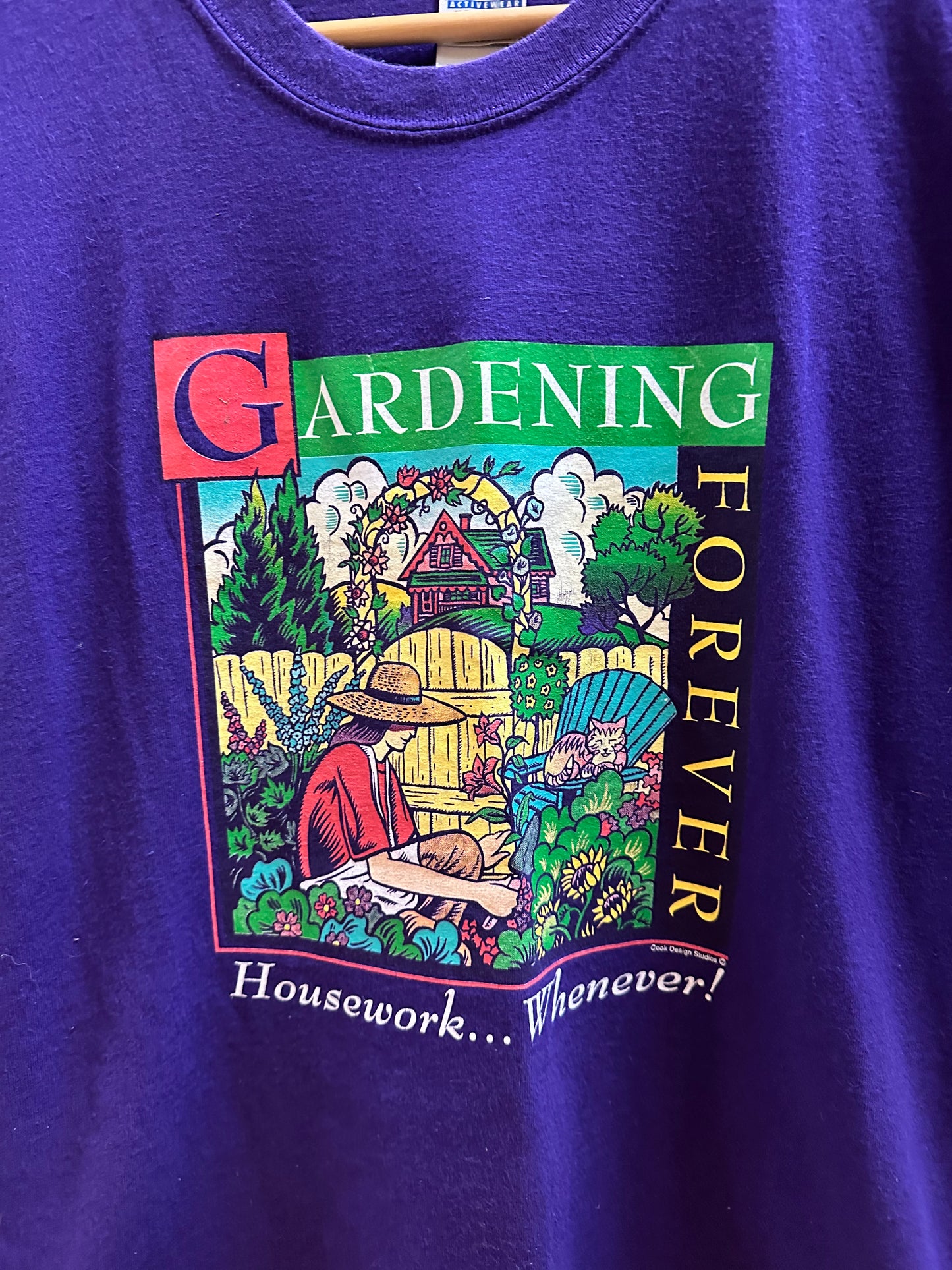 90s Gardening Forever Plants T-shirt - L