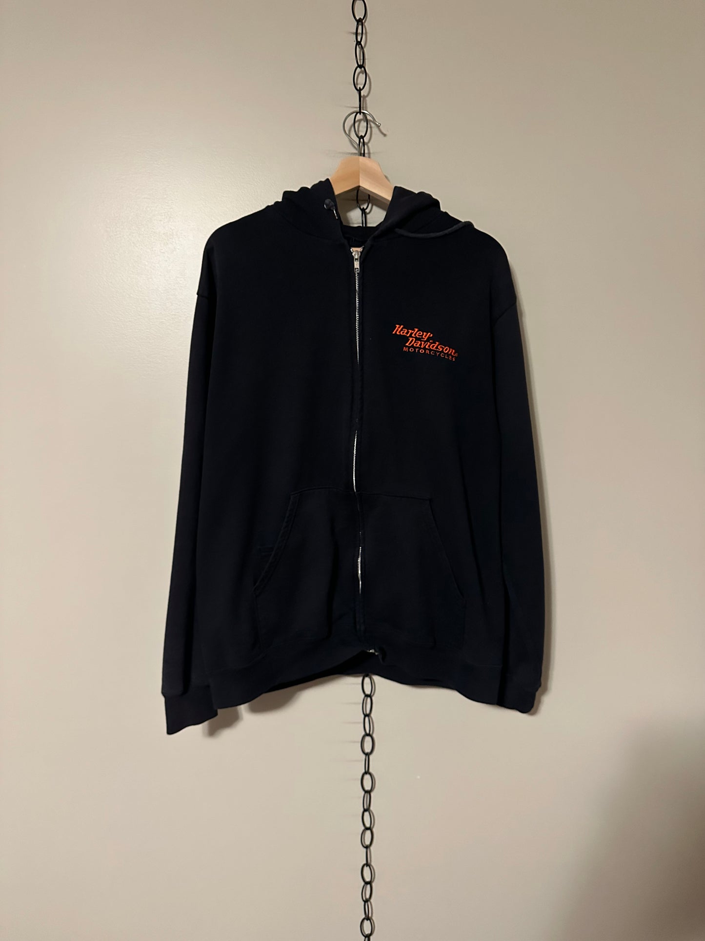 Harley Davidson Zip-up Hoodie - M