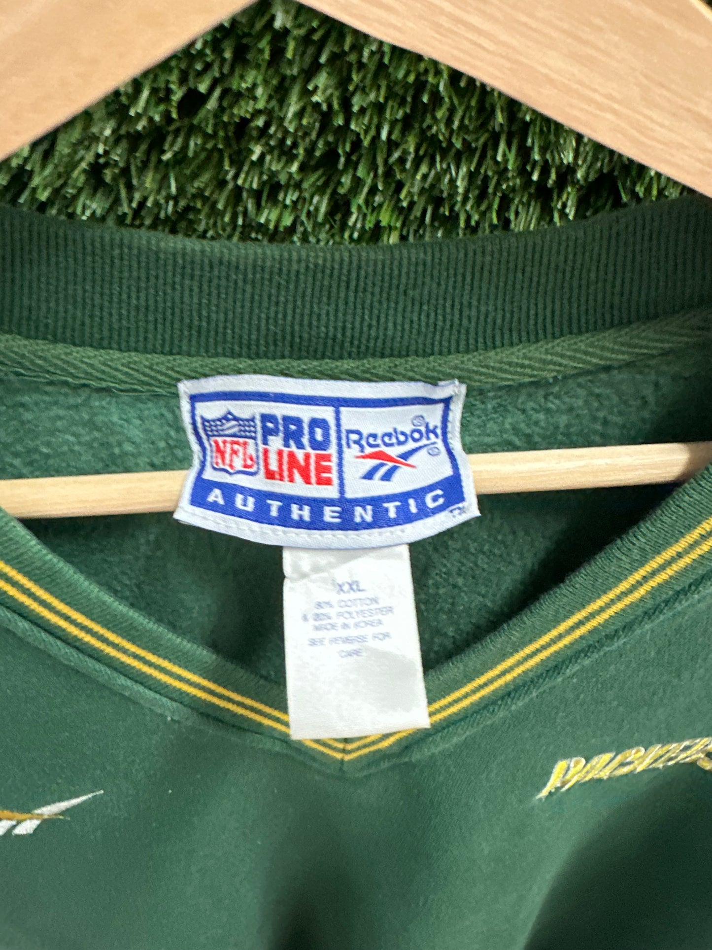 Vintage Green Bay Packer Sweatshirt Vest - XXL