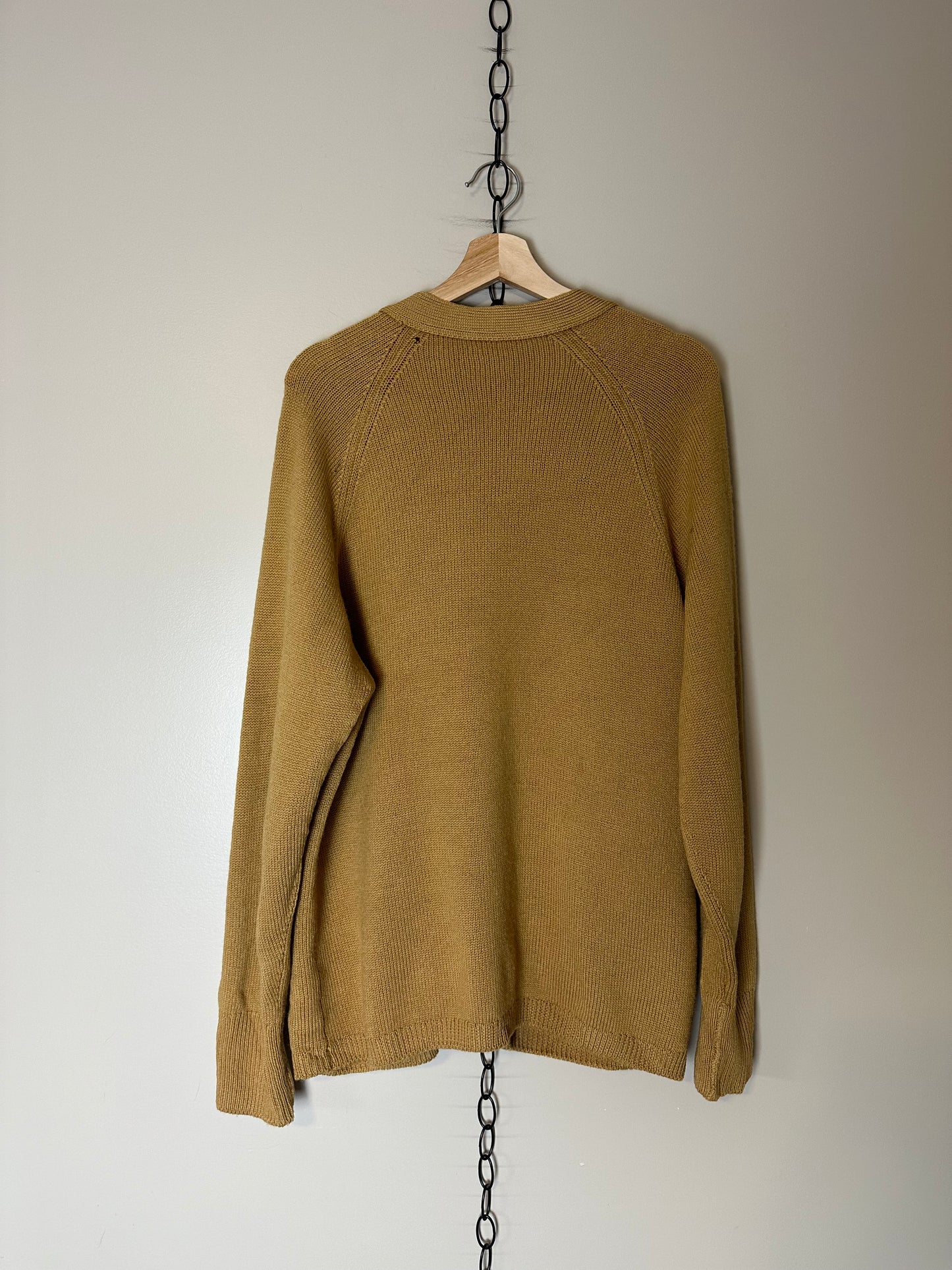 80s St. Michael Wool Cardigan Sweater - L