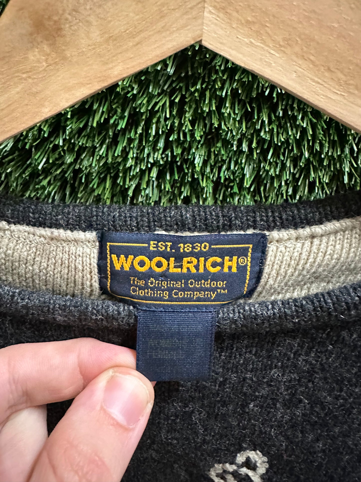 00s Woolrich Abstract Winter Sweater - S