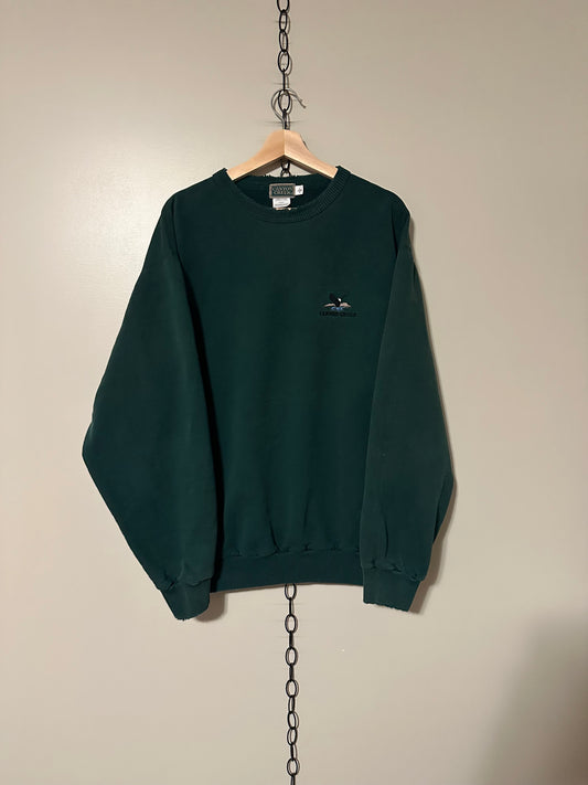 Vintage Canyon Creek Forrest Green Crewneck - L