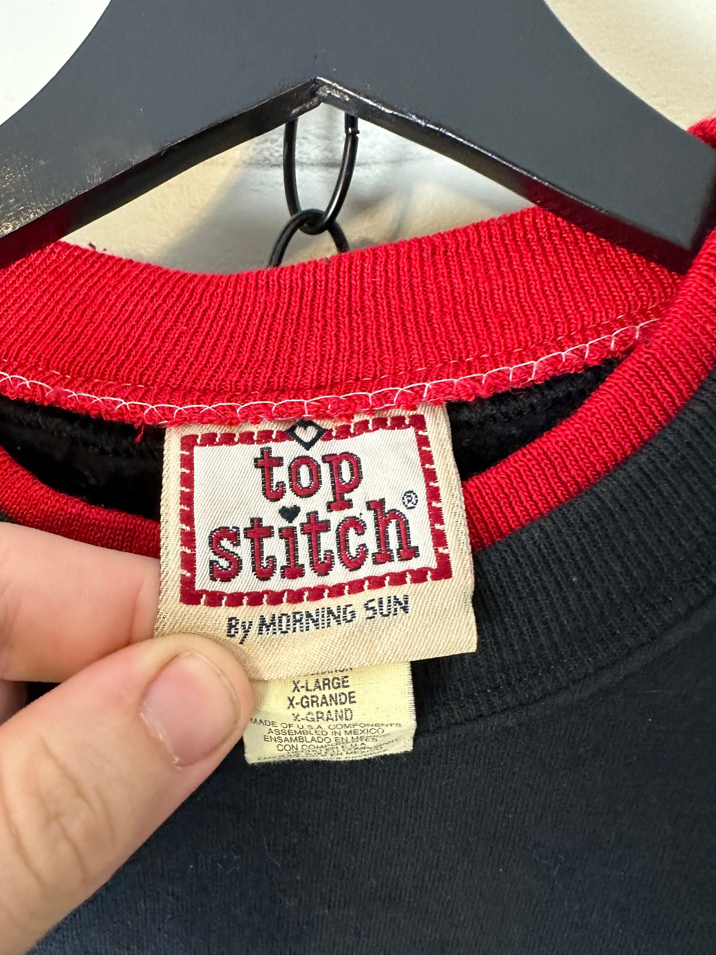 Vintage Top Stitch Red Bird Crewneck - XL