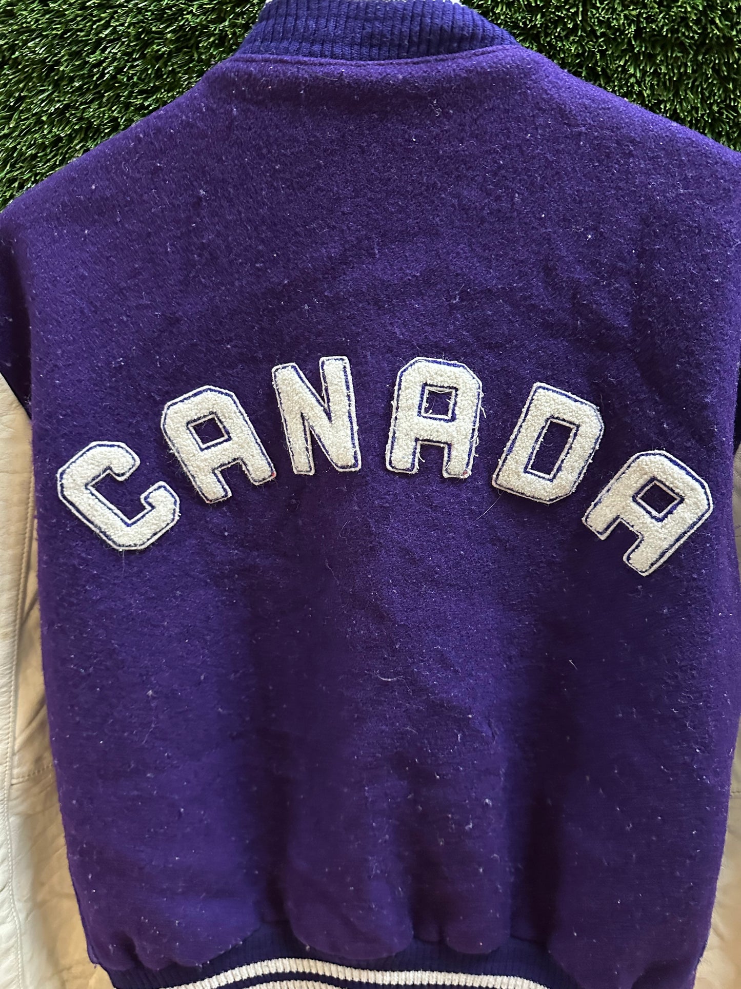 90s Roots Canada Varsity Jacket - L