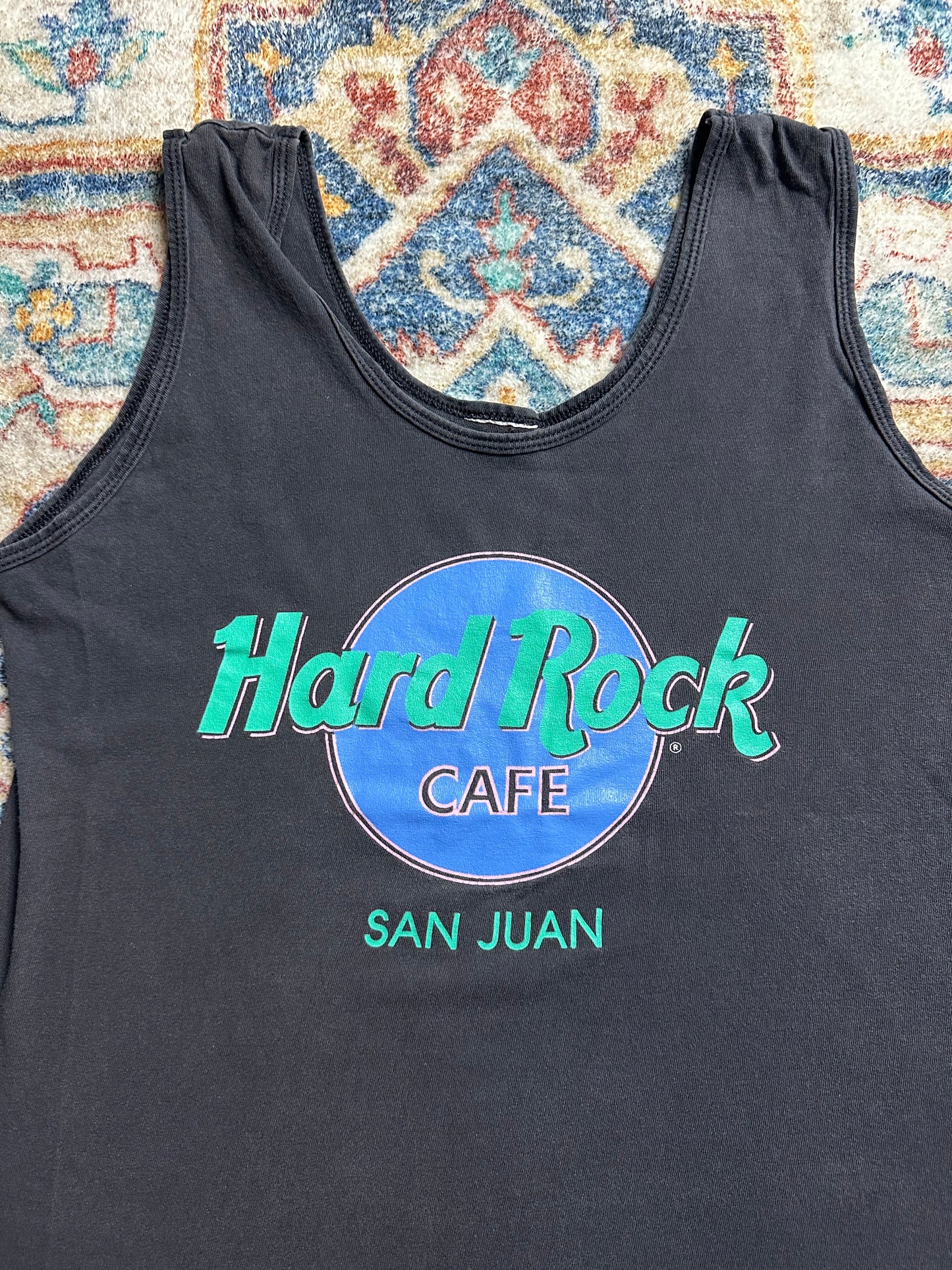 80s Hard Rock Cafe Logo Tank Top - M