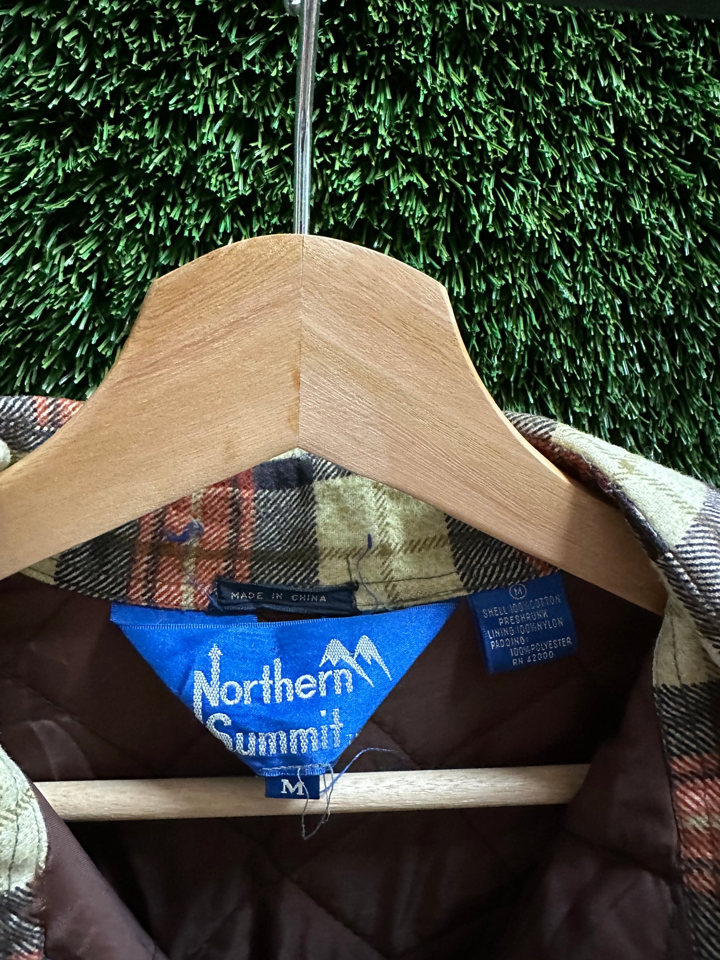 90s Northern Summit Insulated Plaid Jacket - M