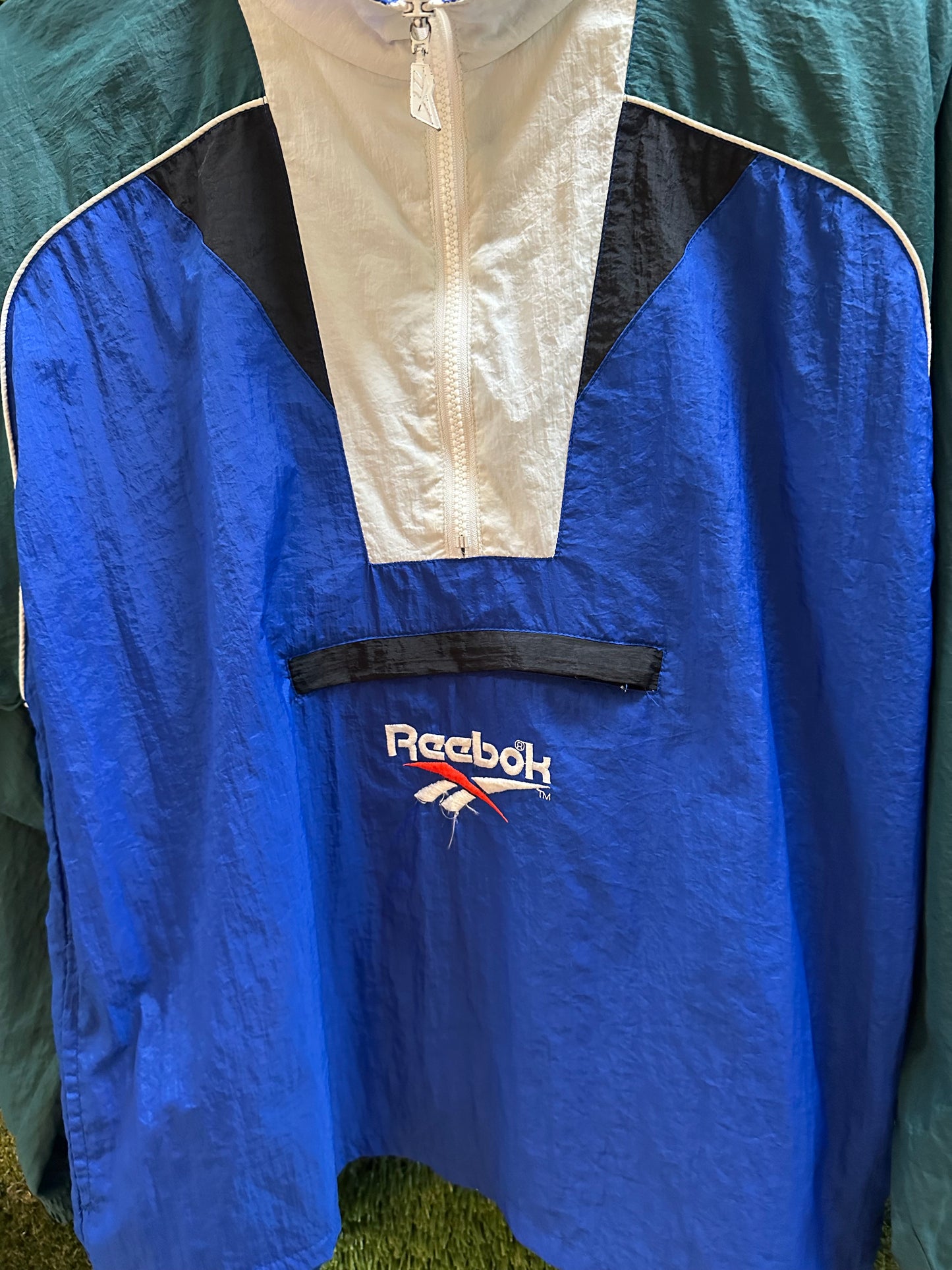 90s Reebok 1/2 Zip Light Jacket - L