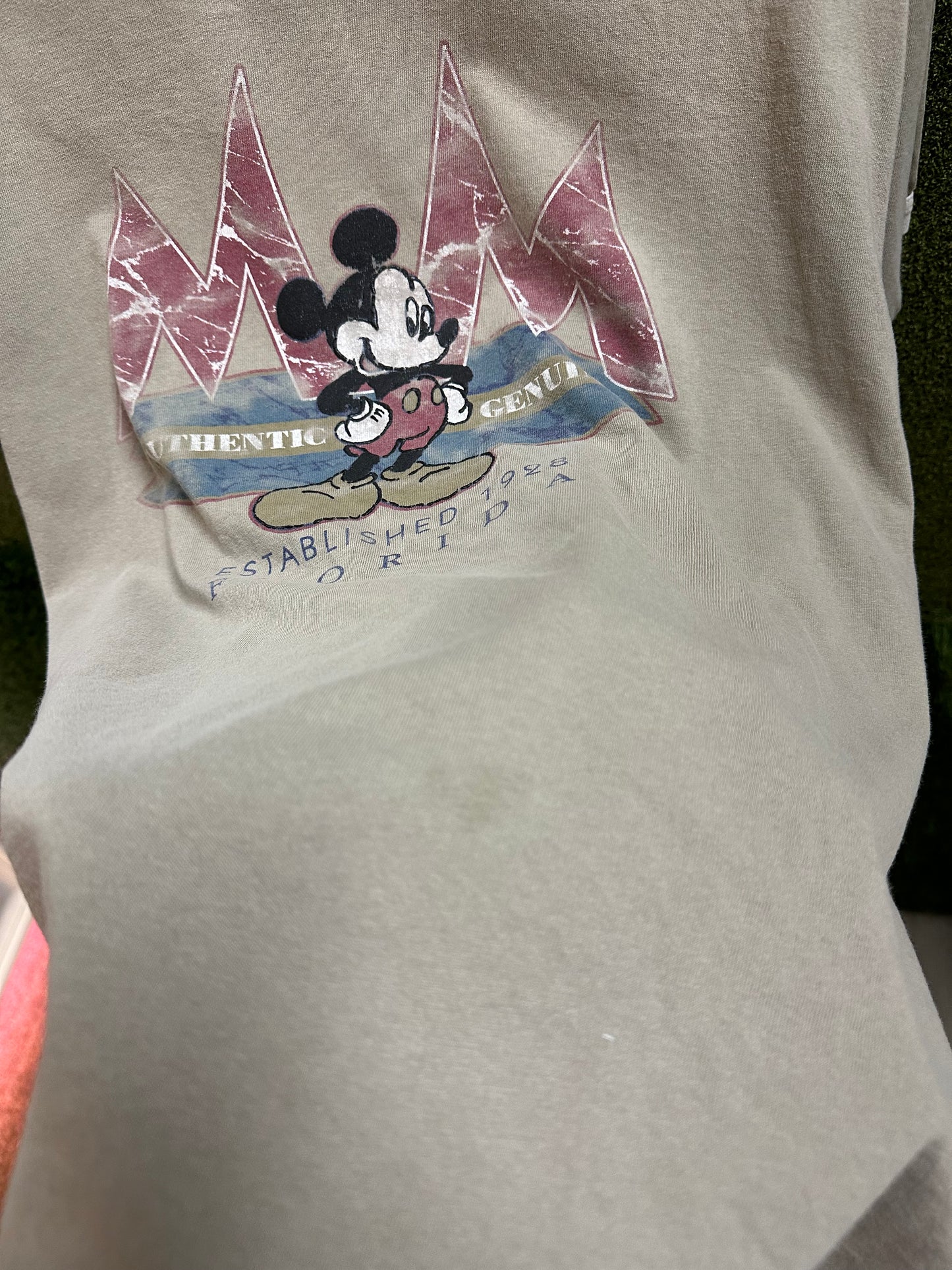 90s Disney Mickey Mouse Ringer T-shirt - L